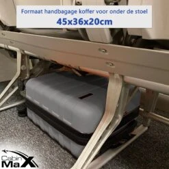 CabinMax Handbagage Koffer - Trolley 30L - Harde Reiskoffer - 45x36x20cm - Lichtgewicht - Groot Capaciteit - Steel Grey 21 CabinMax Handbagage Koffer - Trolley 30L - Harde Reiskoffer - 45x36x20cm - Lichtgewicht - Groot Capaciteit - Steel Grey -Koffer Winkel 1200x1200 81