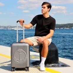 Biggdesign Ocean Handbagage Koffer - Reiskoffer - Grijs - Klein -Koffer Winkel 1200x1200 810