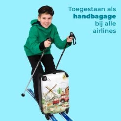 NoBoringSuitcases.com® Koffer - Boerderij - Dieren - Trekker - Jongens - Past Binnen 55x40x20 Cm En 55x35x25 Cm - Handbagage - Trolley - Fotokoffer - Cabin Size - Print -Koffer Winkel 1200x1200 834