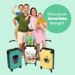 NoBoringSuitcases.com® Koffer - Boerderij - Dieren - Trekker - Jongens - Past Binnen 55x40x20 Cm En 55x35x25 Cm - Handbagage - Trolley - Fotokoffer - Cabin Size - Print -Koffer Winkel 1200x1200 837