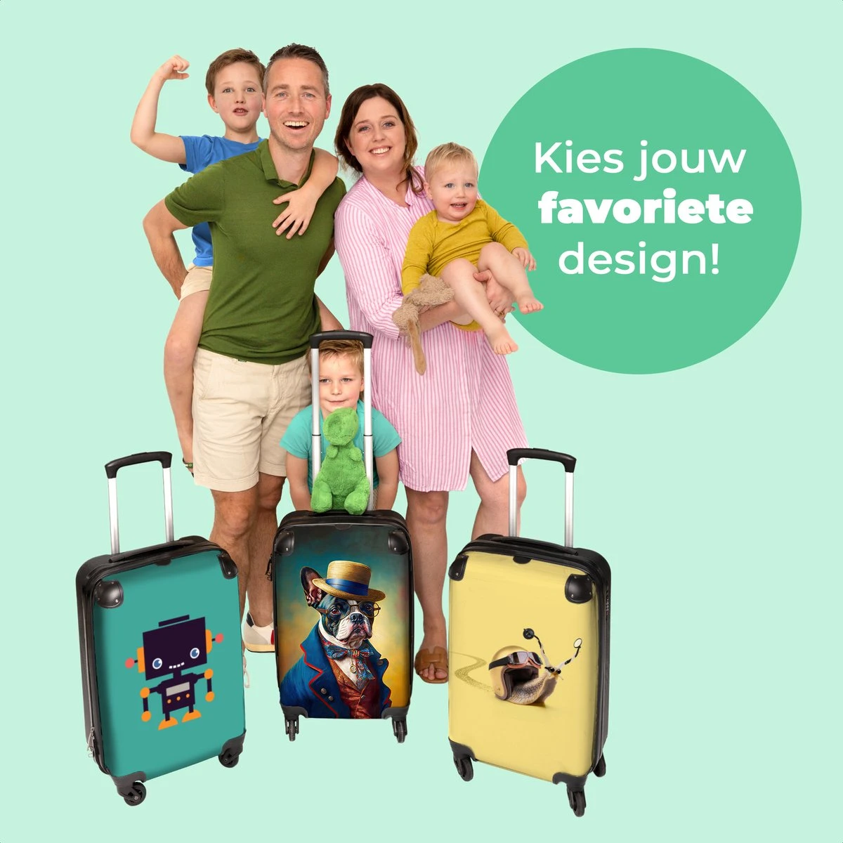 NoBoringSuitcases.com® Koffer - Hond - Kleding - Accessoires - Verf - Portret - Kinderen - Reiskoffer Met Wielen - Kinderkoffer - Fotokoffer - Past Binnen 55x40x20 Cm En 55x35x25 Cm - Trolley Handbagage Lichtgewicht 10 NoBoringSuitcases.com® Koffer - Hond - Kleding - Accessoires - Verf - Portret - Kinderen - Reiskoffer Met Wielen - Kinderkoffer - Fotokoffer - Past Binnen 55x40x20 Cm En 55x35x25 Cm - Trolley Handbagage Lichtgewicht - Afbeelding 8