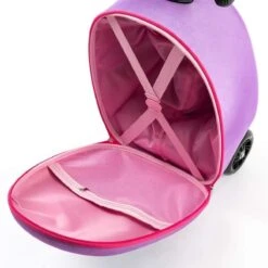 Kinderstep | Reiskoffer Met Wielen - FDBW - Koffer Kinderen | Paarse Eenhoorn | Step Met 3 Wielen - Bouncy Box 50 Kilo 40x20x25 Cm + Nekkussen Vliegtuig -Koffer Winkel 1200x1200 944