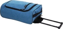 Norländer Lyon Canvas Trolley Trolleytas Blauw -Koffer Winkel 1200x562