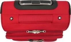 SB Travelbags Bagage Stoffen Koffer 75cm 4 Wielen Trolley - Rood -Koffer Winkel 1200x709