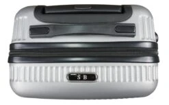 Handbagage Koffer 51cm 4 Wielen Trolley - Zilver -Koffer Winkel 1200x741