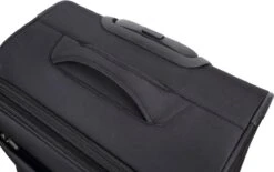 Decent D-Upright Handbagage Koffer - 55 Cm - TSA Slot - Zwart -Koffer Winkel 1200x753