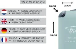 MuchoWow® Koffer - Spreuken - Quotes - The Answer To All Your Problems - Travel - Reizen - Past Binnen 55x40x20 Cm En 55x35x25 Cm - Handbagage - Trolley - Fotokoffer - Cabin Size - Print -Koffer Winkel 1200x779 2