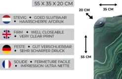 MuchoWow® Koffer - Marmer - Groen - Lijn - Past Binnen 55x40x20 Cm En 55x35x25 Cm - Handbagage - Trolley - Fotokoffer - Cabin Size - Print -Koffer Winkel 1200x779 4