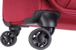 Decent D-Upright Handbagage Koffer - 55 Cm - TSA Slot - Bordeaux Rood -Koffer Winkel 1200x794