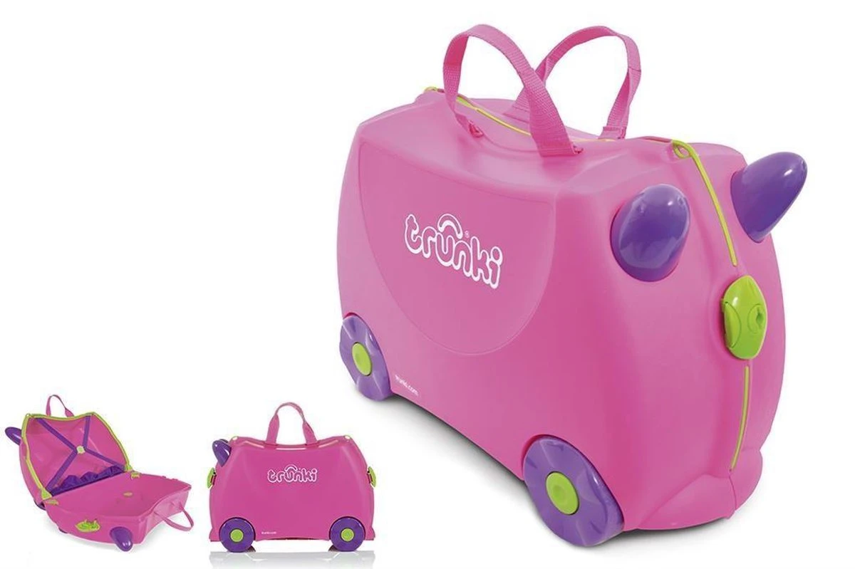 Trunki Ride-On Handbagage Koffer 46 Cm - Trixie 4 Trunki Ride-On Handbagage Koffer 46 Cm - Trixie - Afbeelding 2