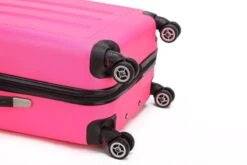 Decent Handbagage Koffer / Trolley / Reiskoffer - 50 Cm - 32 Liter - ABS - Neon-Fix - Roze -Koffer Winkel 1200x800 3