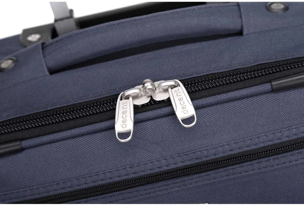 Decent Basic-Line Medium Trolley 63 Cm - Donkerblauw 6 Decent Basic-Line Medium Trolley 63 Cm - Donkerblauw - Afbeelding 4