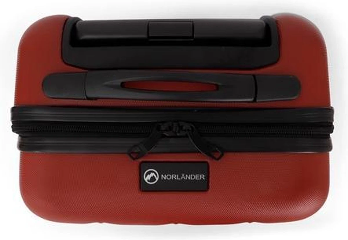 Norländer Cabin Size Trolley Squared Rood 6 Norländer Cabin Size Trolley Squared Rood - Afbeelding 4
