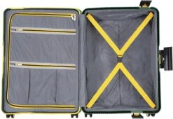 CarryOn Steward TSA Reiskoffer - 65cm Trolley Met Kliksloten - Dubbele Wielen - Groen 21 CarryOn Steward TSA Reiskoffer - 65cm Trolley Met Kliksloten - Dubbele Wielen - Groen -Koffer Winkel 1200x827