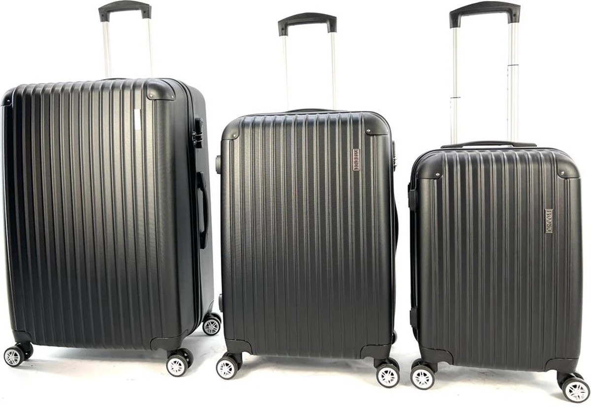 AATravel M Reiskoffer - Trolley ABS - Met Dubbele Wielen - 66 Cm - 73 Liter - Zwart 8 AATravel M Reiskoffer - Trolley ABS - Met Dubbele Wielen - 66 Cm - 73 Liter - Zwart - Afbeelding 6