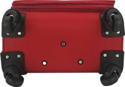 SB Travelbags Bagage Stoffen Koffer 75cm 4 Wielen Trolley - Rood -Koffer Winkel 1200x837 3