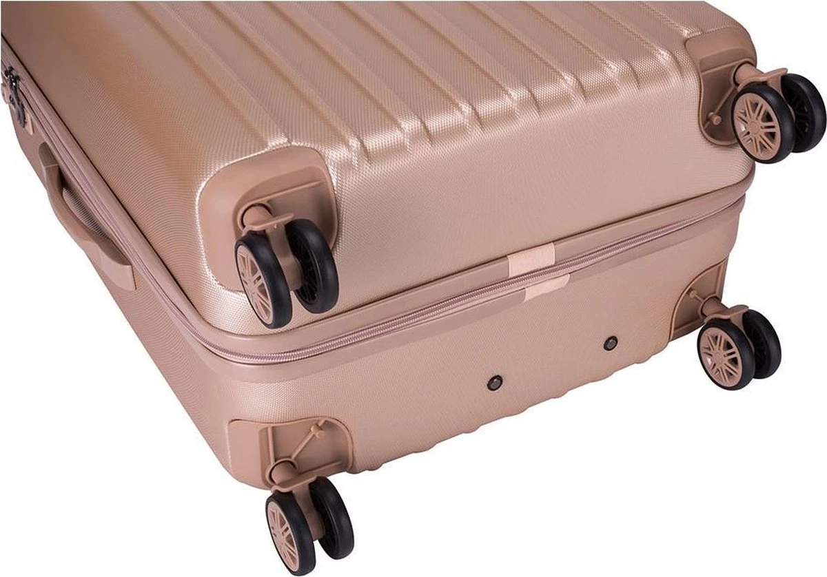 Decent Tranporto-One Handbagage Koffer 55 Cm - Zalmroze 9 Decent Tranporto-One Handbagage Koffer 55 Cm - Zalmroze - Afbeelding 7