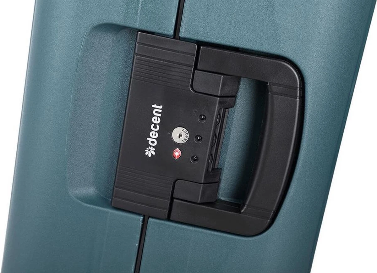 Decent Transit Medium Koffer - 70 Cm - Petrol Groen 9 Decent Transit Medium Koffer - 70 Cm - Petrol Groen - Afbeelding 7