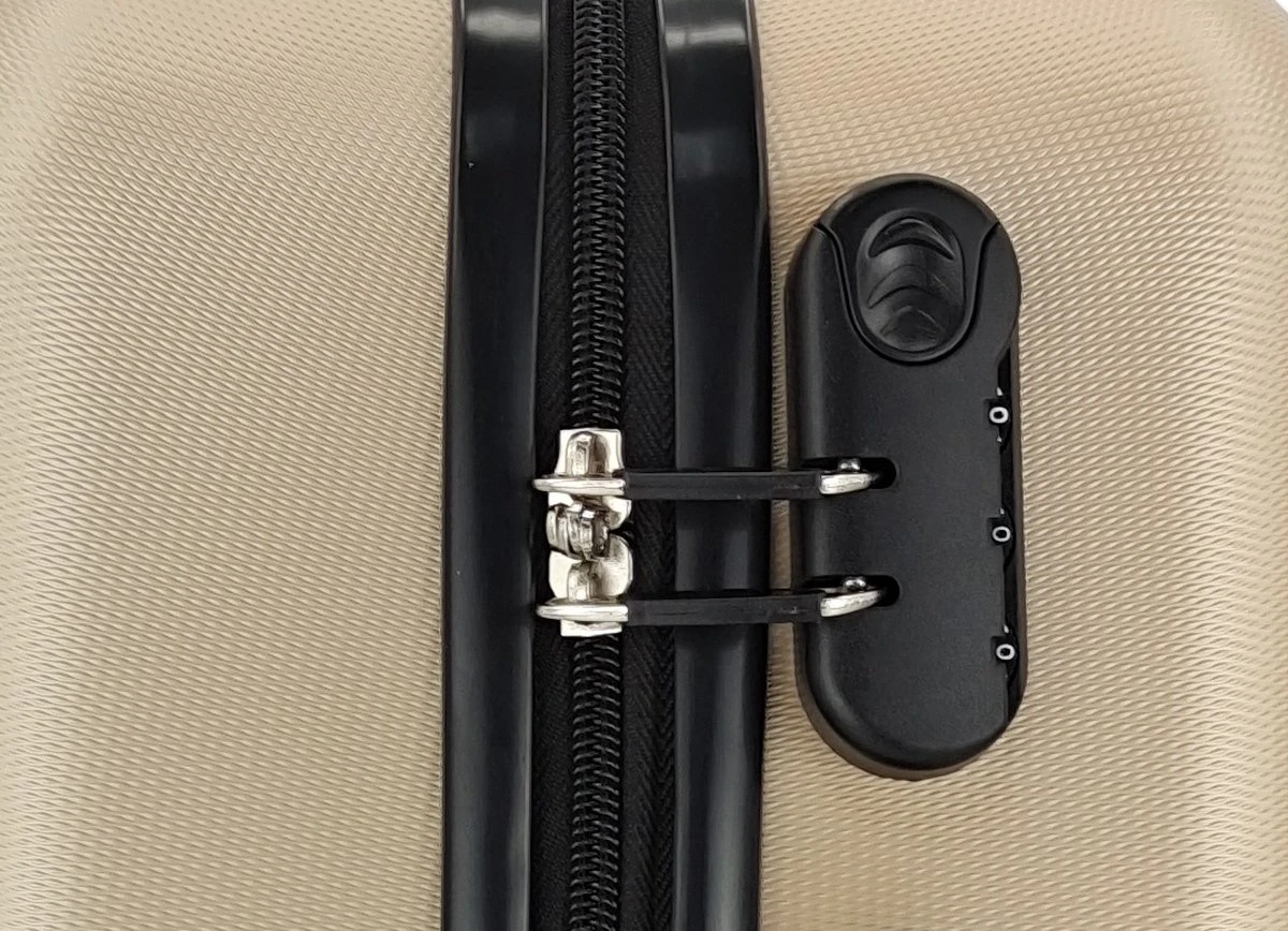 SB Travelbags Bagage Koffer 75cm 4 Wielen Trolley - Champagne 8 SB Travelbags Bagage Koffer 75cm 4 Wielen Trolley - Champagne - Afbeelding 6