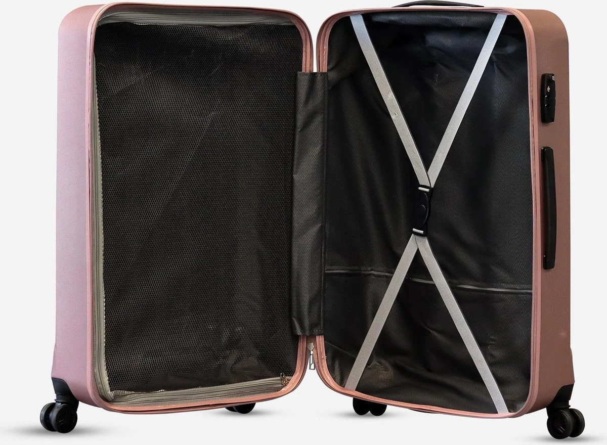 ©TROLLEYZ - Bali No.22 - Reiskoffer 78cm Met TSA Slot - Dubbele Wielen - 360° Spinners - 100% ABS - Reiskoffer In Cosmopolitan Pink 6 ©TROLLEYZ - Bali No.22 - Reiskoffer 78cm Met TSA Slot - Dubbele Wielen - 360° Spinners - 100% ABS - Reiskoffer In Cosmopolitan Pink - Afbeelding 4