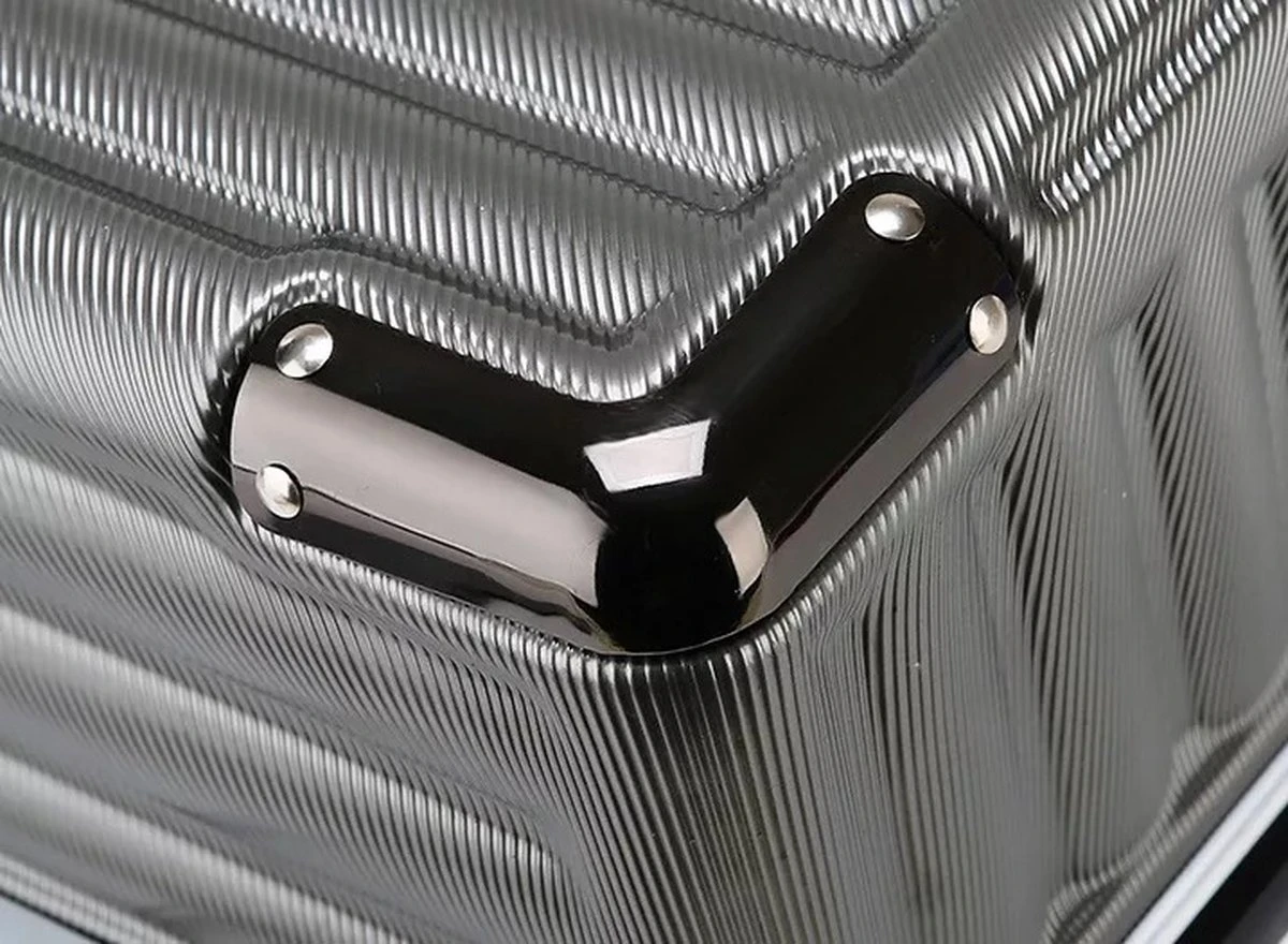 Design Handbagage Reiskoffer 20'', 50.8 Cm Cabinbag, Spinner , Aluminium Magnesium Alloy Frame Koffer, (LIGHT GRIJS) 12 Design Handbagage Reiskoffer 20'', 50.8 Cm Cabinbag, Spinner , Aluminium Magnesium Alloy Frame Koffer, (LIGHT GRIJS) - Afbeelding 10