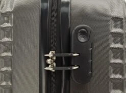 SB Travelbags Handbagage Koffer 55cm 4 Wielen Trolley - Donker Grijs -Koffer Winkel 1200x890