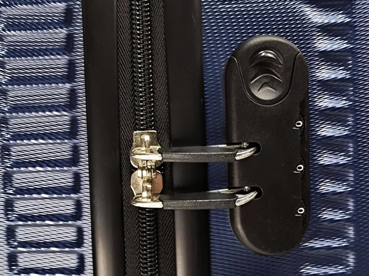 SB Travelbags Handbagage Koffer 55cm 4 Wielen Trolley - Blauw 7 SB Travelbags Handbagage Koffer 55cm 4 Wielen Trolley - Blauw - Afbeelding 5