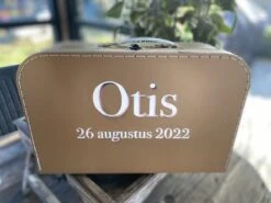 Merkloos Koffertje Karton Bruin Maat L Met Eigen Opdruk - Met Naam -Koffer Winkel 1200x899 4