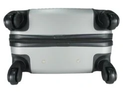 Handbagage Koffer 51cm 4 Wielen Trolley - Zilver -Koffer Winkel 1200x899 5