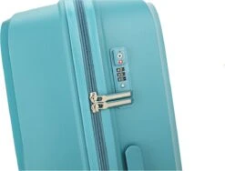 Decent CROSS-ONE PP Trolley 76 Cm - 94 Liter - TSA Slot - Petrol -Koffer Winkel 1200x915