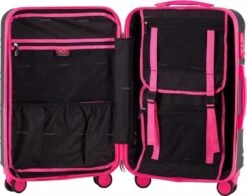 Decent Lumi Fix Handbagage Koffer - 55 Cm - Black/Pink 16 Decent Lumi Fix Handbagage Koffer - 55 Cm - Black/Pink -Koffer Winkel 1200x950