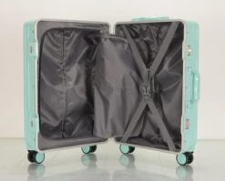 TOP AA Reis Kofferset - Trolleyset 3-delig Met TSA Slot Aluminum Frame, Kleine Cabine En Groot, ABS Luggage, (20+24+28 Inches 3 Pc Set), Roze/pink -Koffer Winkel 1200x967 1