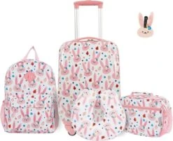 Travelers Club - Kinderkoffer Set - BUNNY 20 Travelers Club - Kinderkoffer Set - BUNNY -Koffer Winkel 1200x975
