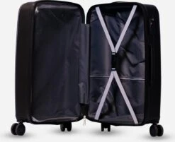 ©TROLLEYZ - Ibiza No.3 - Reiskoffer 69cm Met TSA Slot - Dubbele Wielen - 360° Spinners - 100% ABS - Reiskoffer In Night Black 13 ©TROLLEYZ - Ibiza No.3 - Reiskoffer 69cm Met TSA Slot - Dubbele Wielen - 360° Spinners - 100% ABS - Reiskoffer In Night Black -Koffer Winkel 1200x977 4