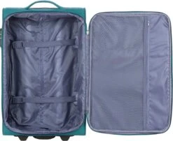 Travelbags Handbagage Zachte Koffer / Trolley / Reiskoffer - The Base - 55 Cm - Groen -Koffer Winkel 1200x979