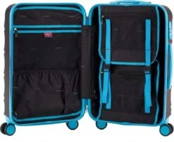 Decent Lumi Fix Handbagage Koffer - 55 Cm - Black/Blue 16 Decent Lumi Fix Handbagage Koffer - 55 Cm - Black/Blue -Koffer Winkel 1200x982 1