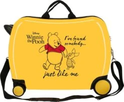 Disney Winnie The Pooh Kinderkoffer ABS Rol Zit Geel -Koffer Winkel 1200x987