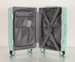 TOP AA Reis Kofferset - Trolleyset 3-delig Met TSA Slot Aluminum Frame, Kleine Cabine En Groot, ABS Luggage, (20+24+28 Inches 3 Pc Set), Roze/pink -Koffer Winkel 1200x994 1