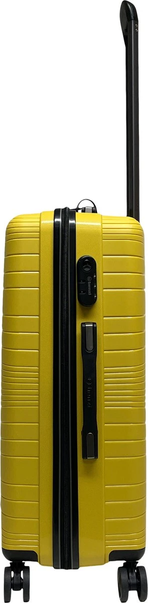 Benzi Barco Middelgrote Koffer - 65 Cm - 65 Liter - Geel 4 Benzi Barco Middelgrote Koffer - 65 Cm - 65 Liter - Geel - Afbeelding 2