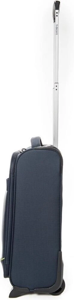 Decent Handbagage Koffer / Trolley / Reiskoffer - 50 Cm - 35 Liter - Polyester - Super-Light - Blauw -Koffer Winkel 297x1200