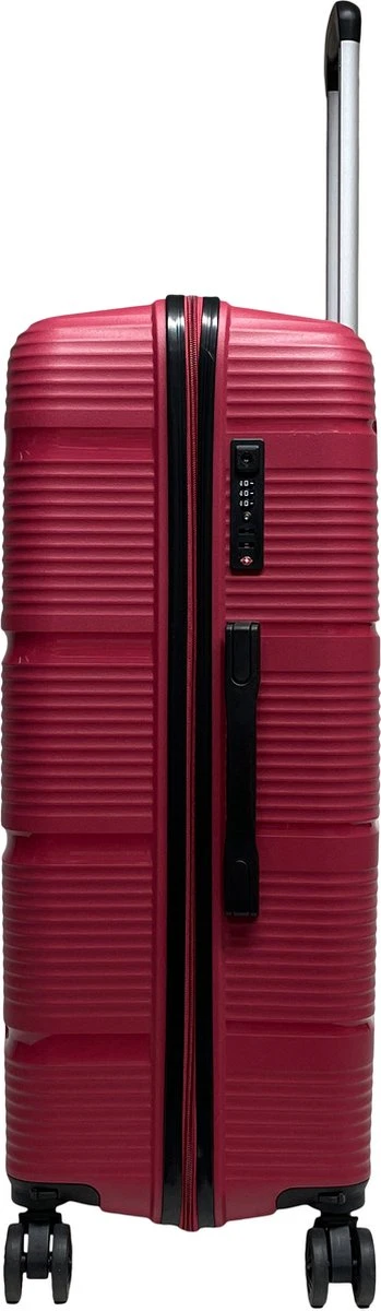 Benzi Izeda Grote Koffer - 75 Cm - 95 Liter - Rood 4 Benzi Izeda Grote Koffer - 75 Cm - 95 Liter - Rood - Afbeelding 2