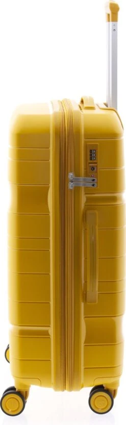 Gladiator Boxing Middelgrote Koffer Expandable 67 Cm 70/80 Liter TSA Slot - Kurkumageel -Koffer Winkel 356x1200