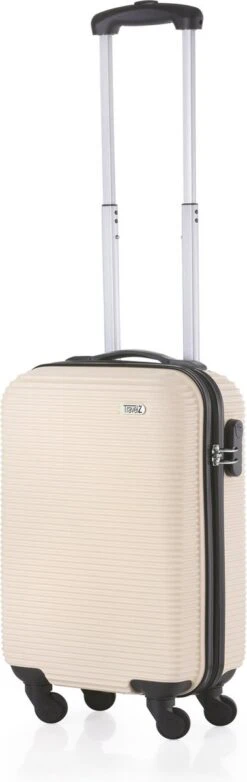 TravelZ Horizon Handbagagekoffer - 54cm Handbagage Trolley Met Gevoerde Binnenkant - Champagne 13 TravelZ Horizon Handbagagekoffer - 54cm Handbagage Trolley Met Gevoerde Binnenkant - Champagne -Koffer Winkel 379x1200 2