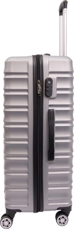 Tobeyz - Kofferset - 3-delig Grijs Handbagage - Verrijdbaar Op 4 Wielen - Stevig ABS - Lichtgewicht, Hardshell 9 Tobeyz - Kofferset - 3-delig Grijs Handbagage - Verrijdbaar Op 4 Wielen - Stevig ABS - Lichtgewicht, Hardshell -Koffer Winkel 388x1200 2