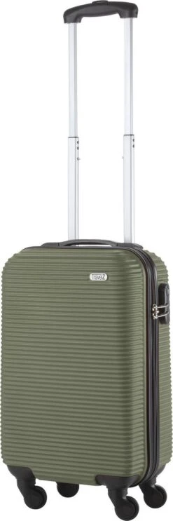 TravelZ Horizon Handbagagekoffer - 54cm Handbagage Trolley Met Gevoerde Binnenkant - Groen 13 TravelZ Horizon Handbagagekoffer - 54cm Handbagage Trolley Met Gevoerde Binnenkant - Groen -Koffer Winkel 399x1200 3