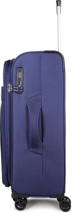 Decent D-Upright Handbagage Koffer - 55 Cm - TSA Slot - Donkerblauw 26 Decent D-Upright Handbagage Koffer - 55 Cm - TSA Slot - Donkerblauw -Koffer Winkel 405x1200 4