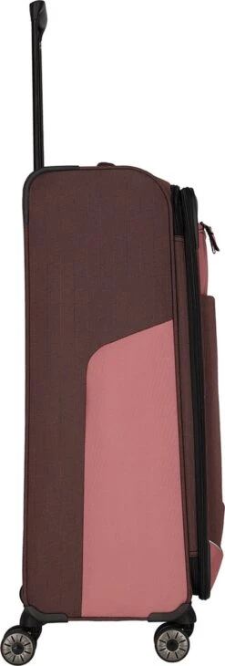 Travelite Zachte Koffer / Trolley / Reiskoffer - Viia - 77 Cm (XL) - Roze 25 Travelite Zachte Koffer / Trolley / Reiskoffer - Viia - 77 Cm (XL) - Roze -Koffer Winkel 406x1200 5
