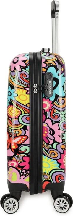 Decent Forenza Handbagage Koffer - 55 Cm - Flowers -Koffer Winkel 408x1200
