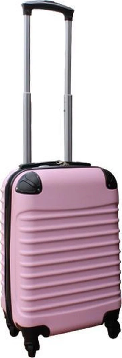 Travelerz Lichtgewicht ABS Reiskoffer Met Cijferslot Licht Roze 27 Liter 3 Travelerz Lichtgewicht ABS Reiskoffer Met Cijferslot Licht Roze 27 Liter