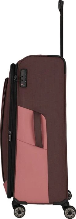 Travelite Zachte Koffer / Trolley / Reiskoffer - Viia - 77 Cm (XL) - Roze 26 Travelite Zachte Koffer / Trolley / Reiskoffer - Viia - 77 Cm (XL) - Roze -Koffer Winkel 419x1200 8